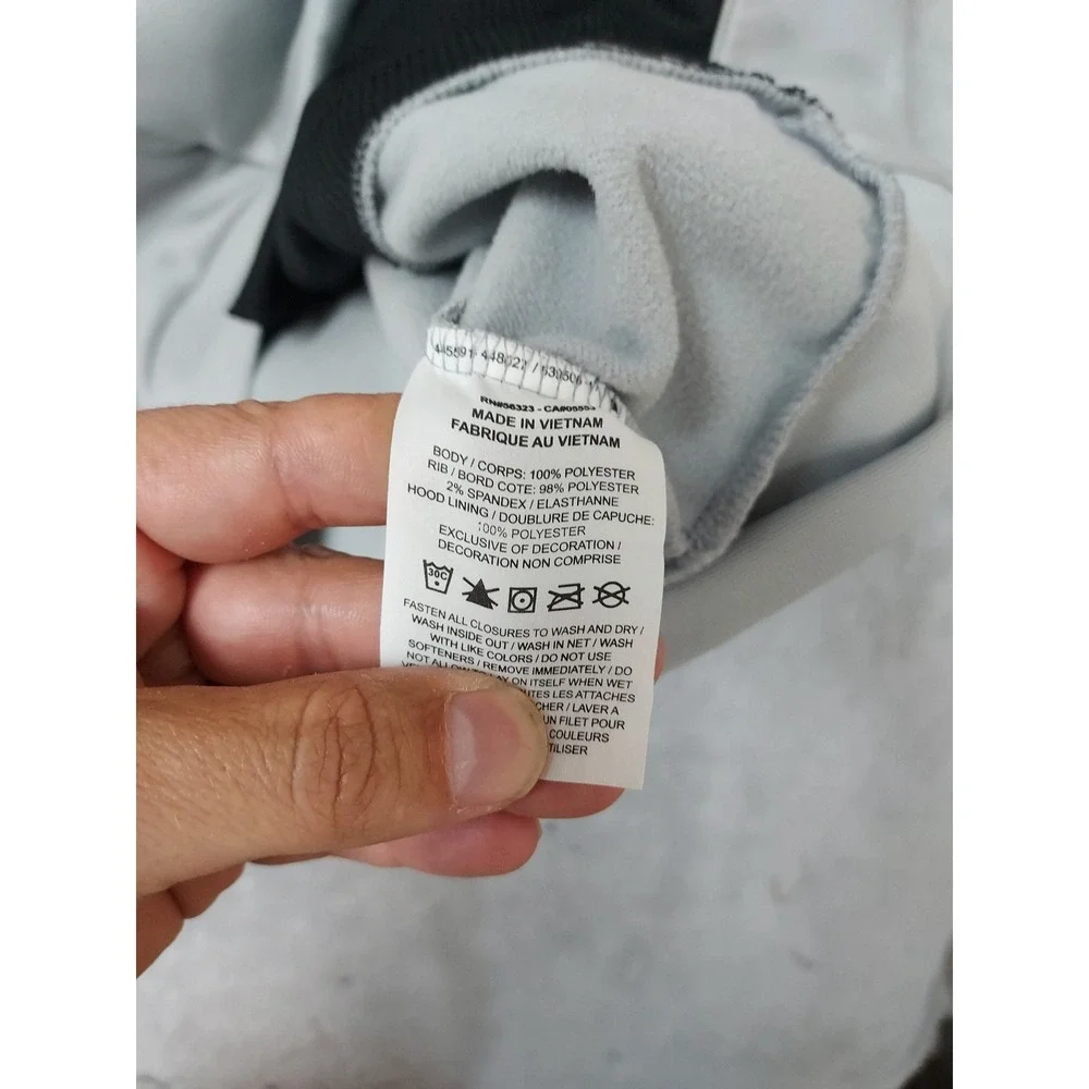 Georgia Bulldogs Hoodie Mens Large Nike NCAA On Field Therma Fit Gray Drawstring
